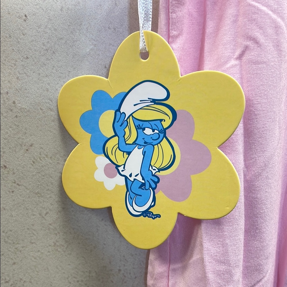 Unique Vintage, ‘23, Pink Smurfette Shortsleeved, Graphic Tee. (L 10/12) - Picture 3 of 8